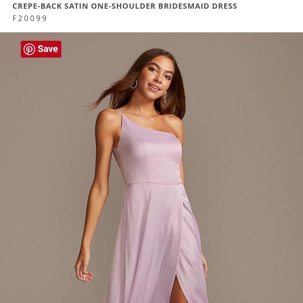 Satin Iris (Light Purple) David's Bridal Dress